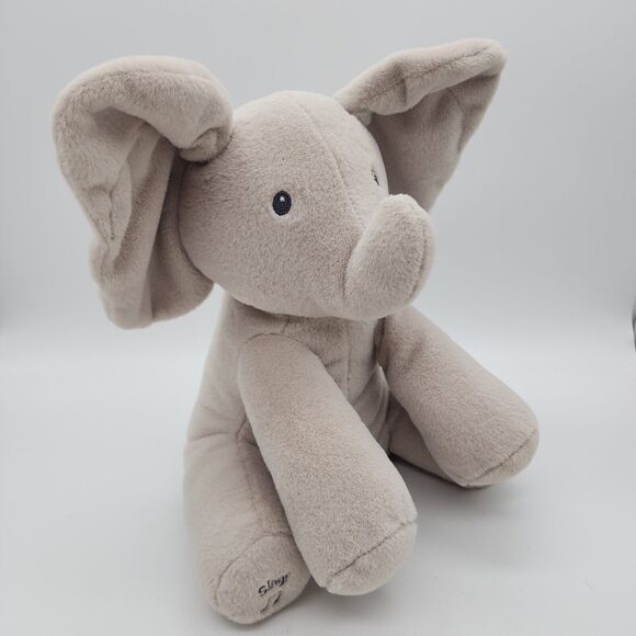 Baby GUND Flappy The Elephant Plush Toy Peek-a-Boo Animated Ears Talking Singing - Picture 3 of 10